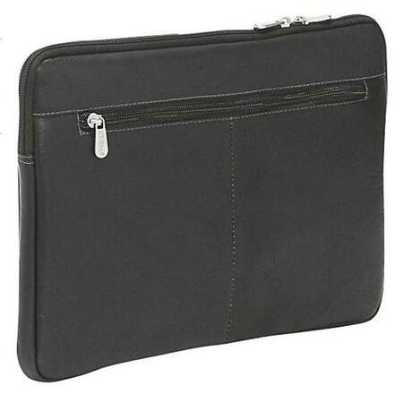 PIEL LEATHER 13In Zip Laptop Sleeve - Black 2892-BLK